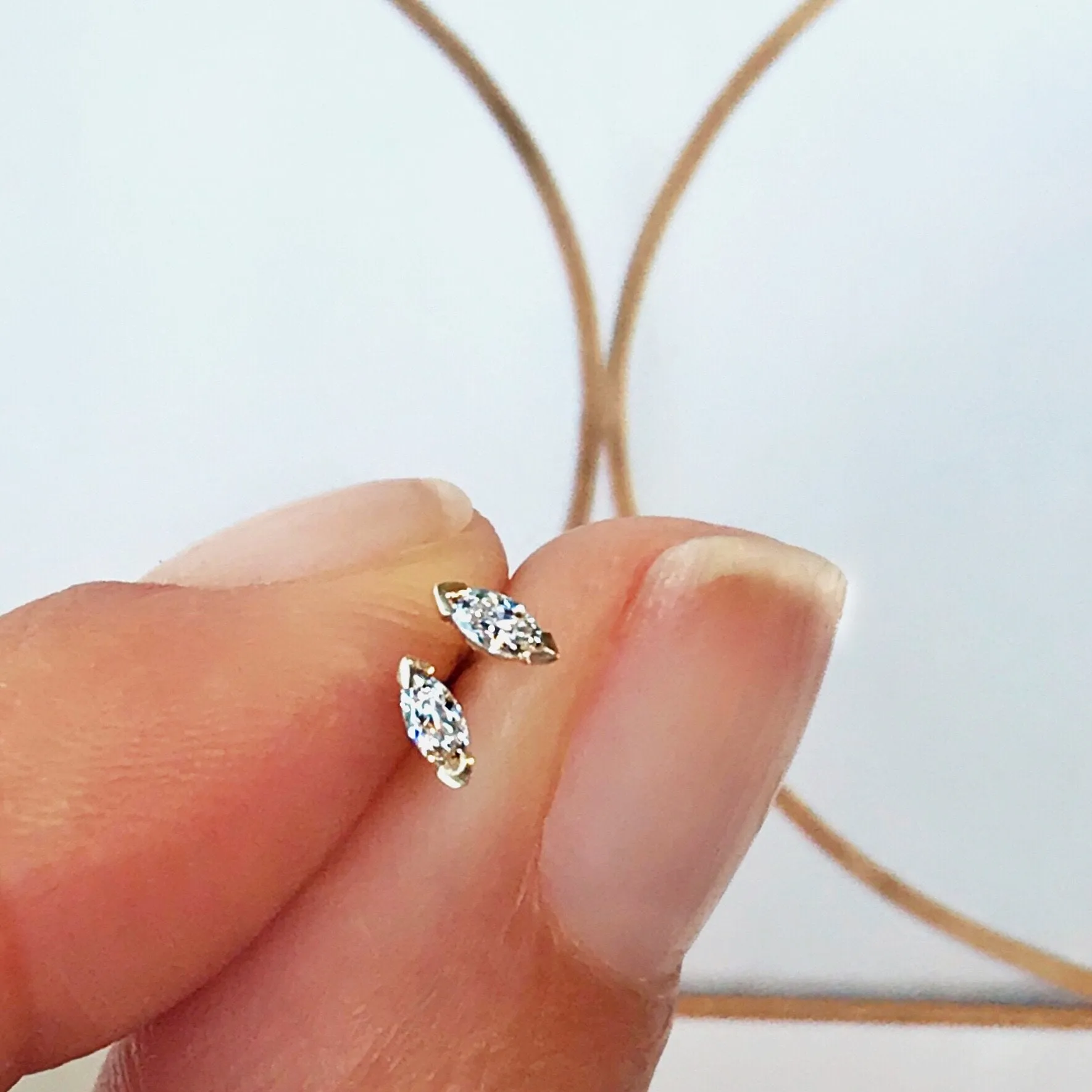 Itty Bitty Mini Diamond Stud Earrings