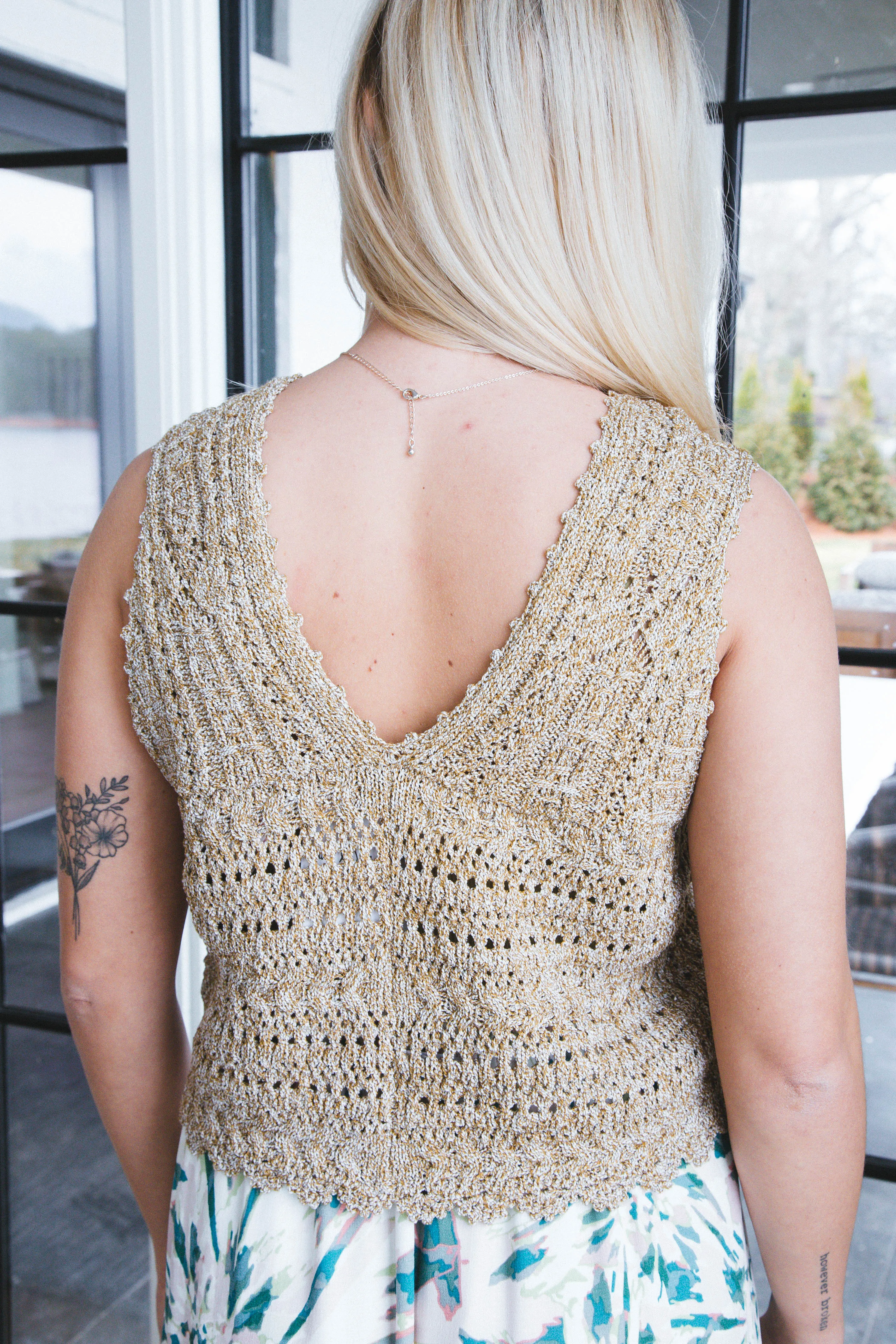 Jaz Pointelle Sweater Vest, Olive | Sadie & Sage