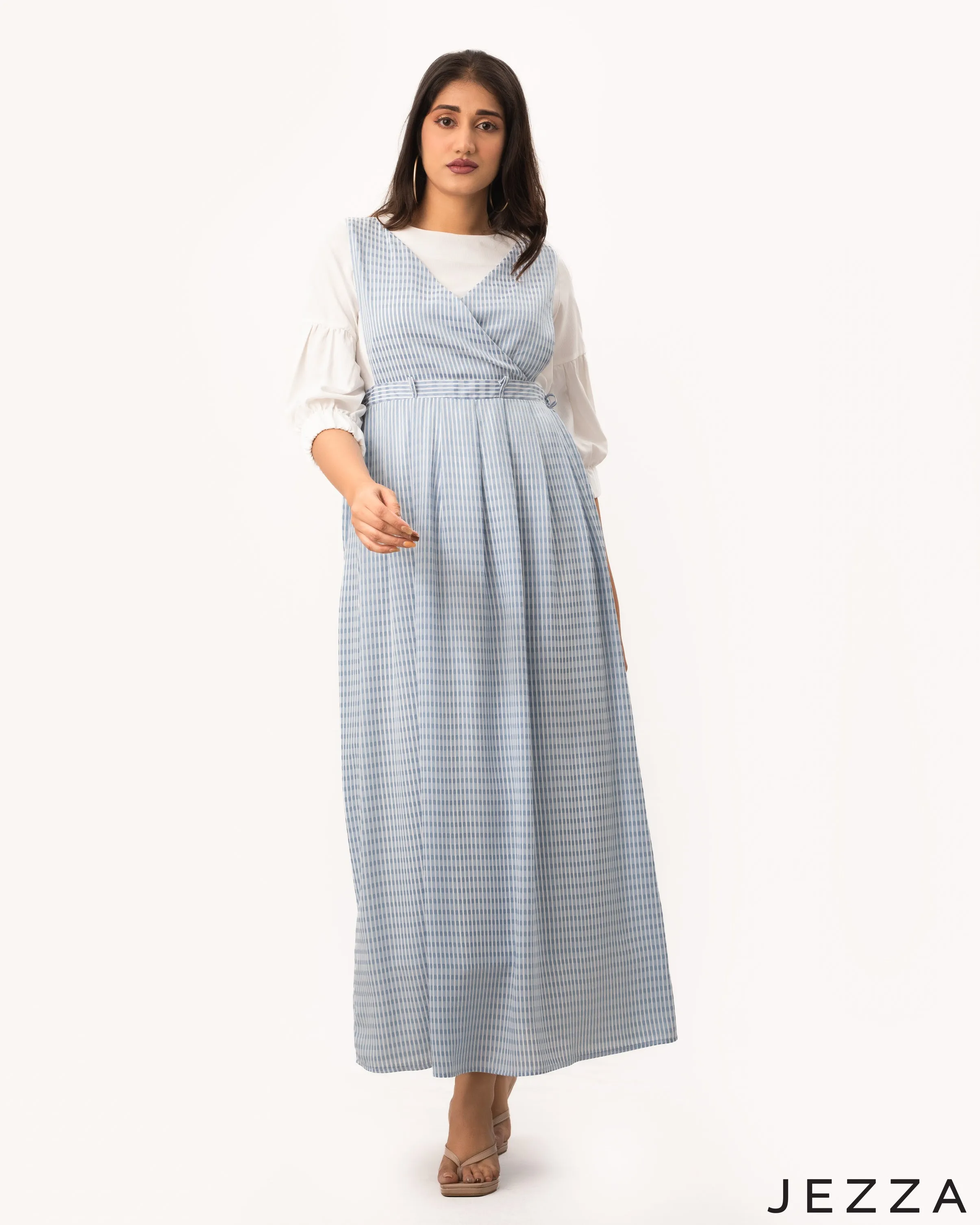 JEZZA  Women's Modest Pinafore Dress 46362/47071