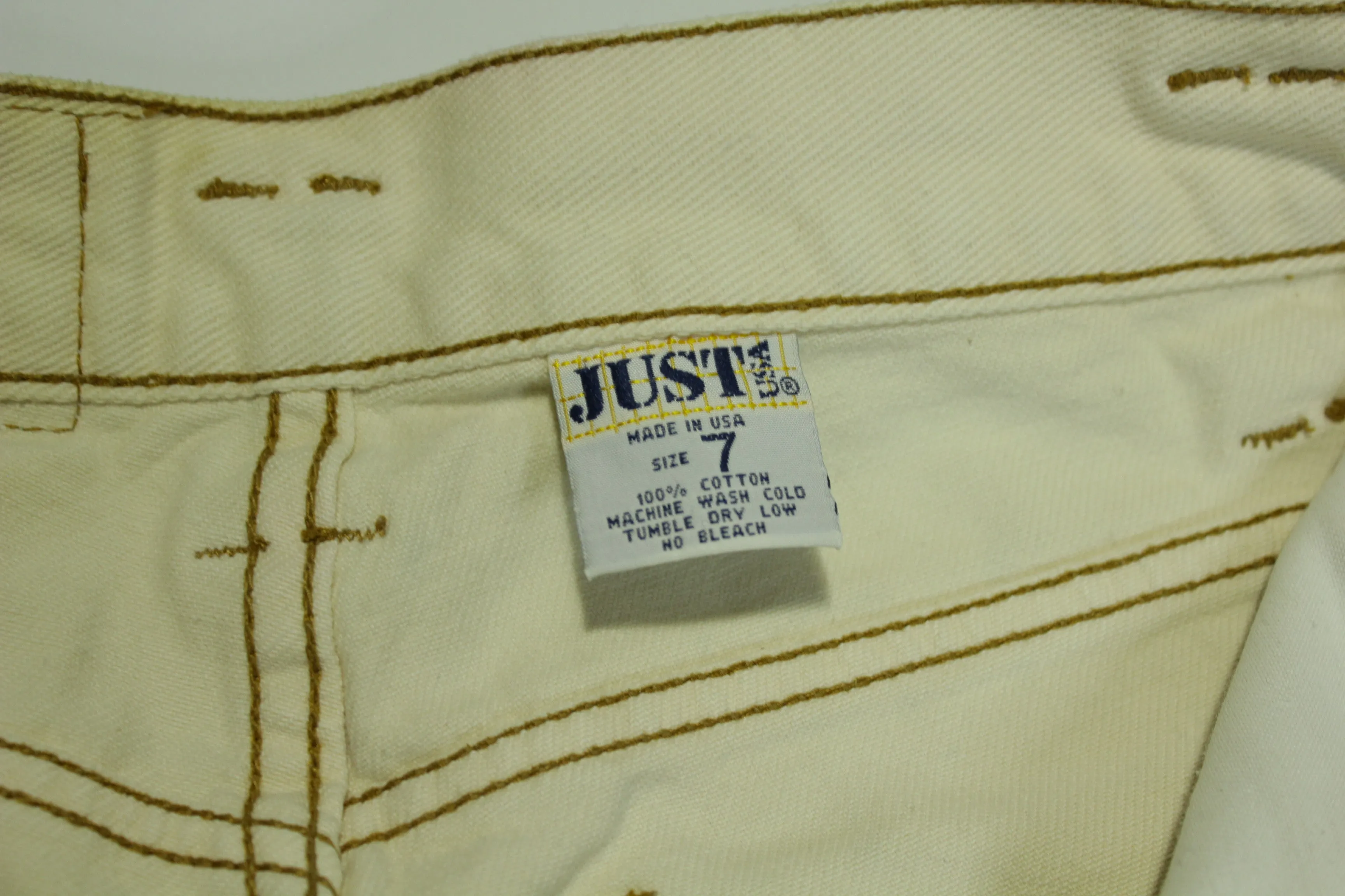 Just USA Vintage 80's Unique Exposed Button Fly Women's Denim Jeans