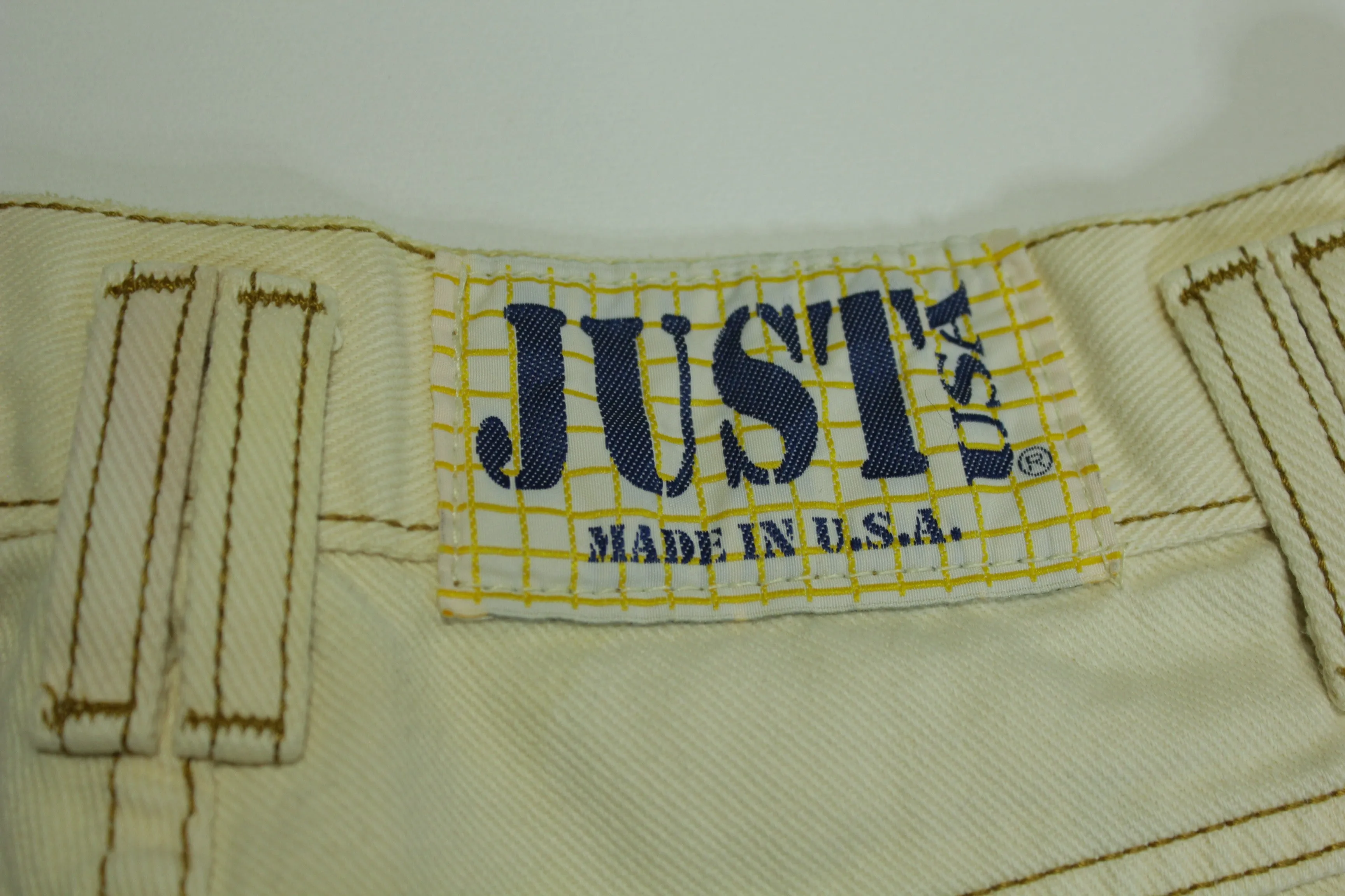 Just USA Vintage 80's Unique Exposed Button Fly Women's Denim Jeans