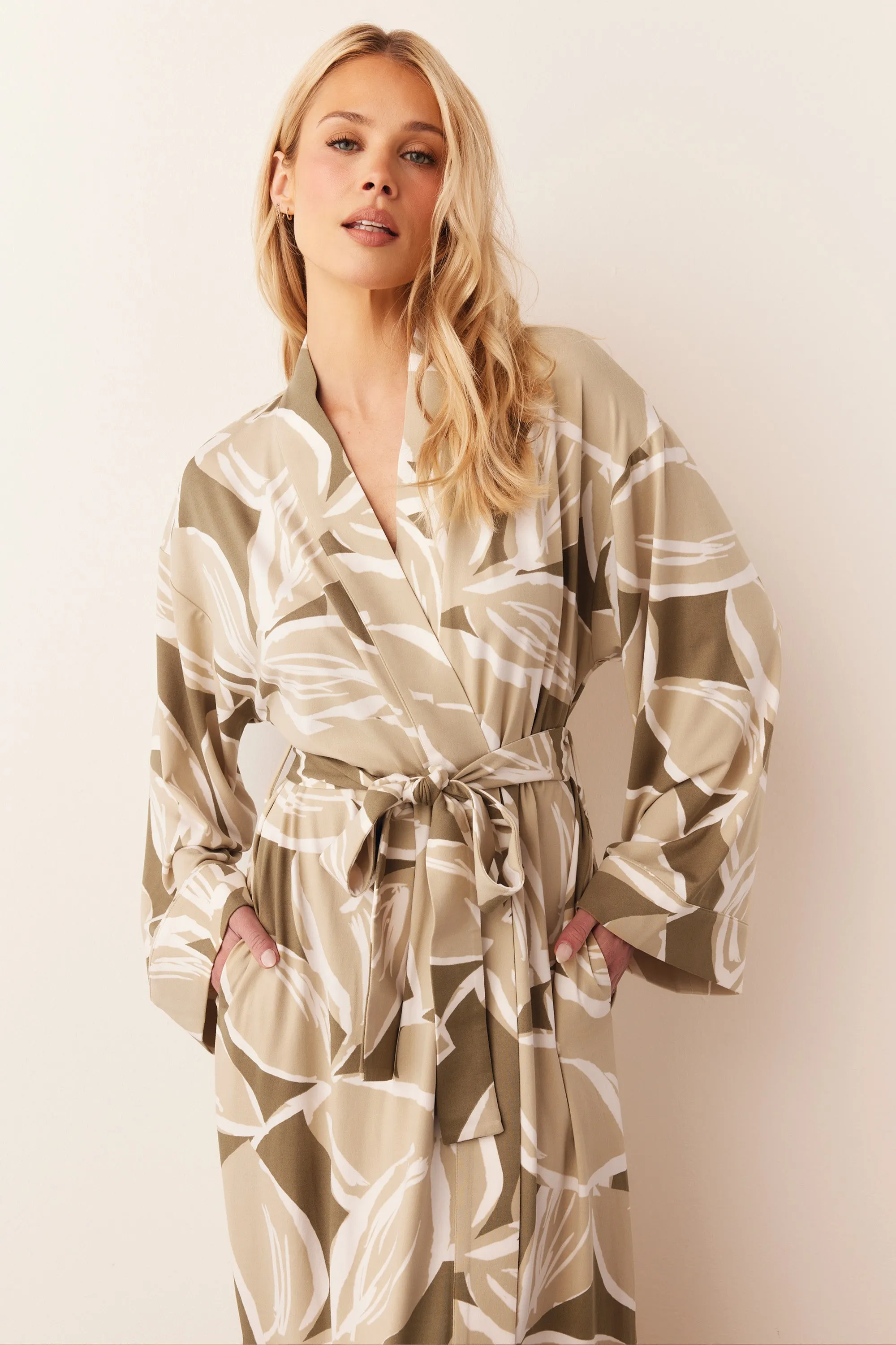 Kaia Kimono Robe | Fern