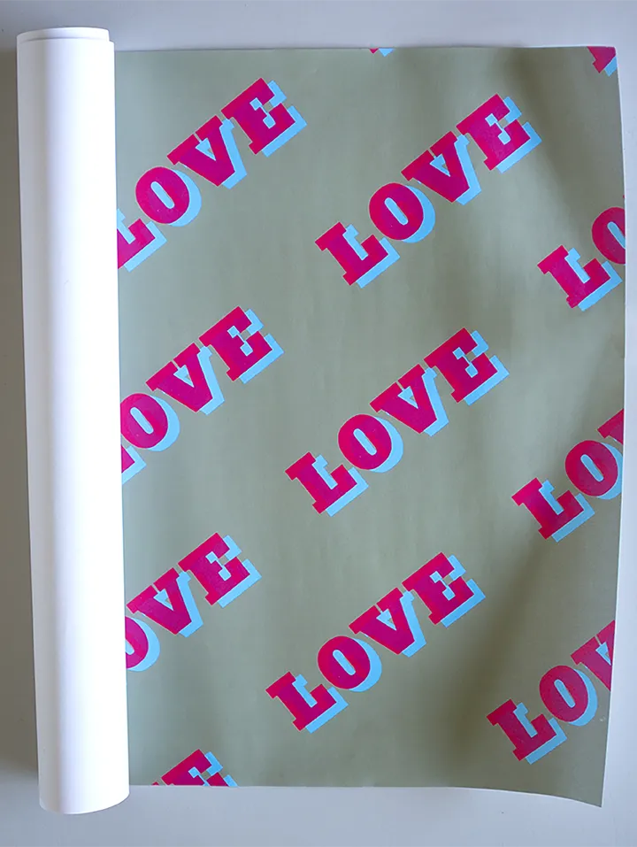 LOVE WRAP - SINGLE SHEET AS ADD ON ORDER / 5 OR 10 SHEETS