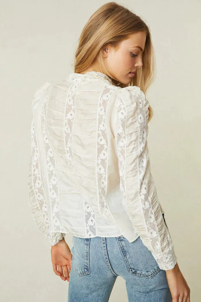 Loveshackfancy - Jacque Top - Antique White