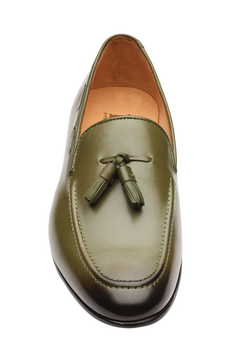 LOW HEEL TASSEL LOAFER WITH CORD STITCH – O