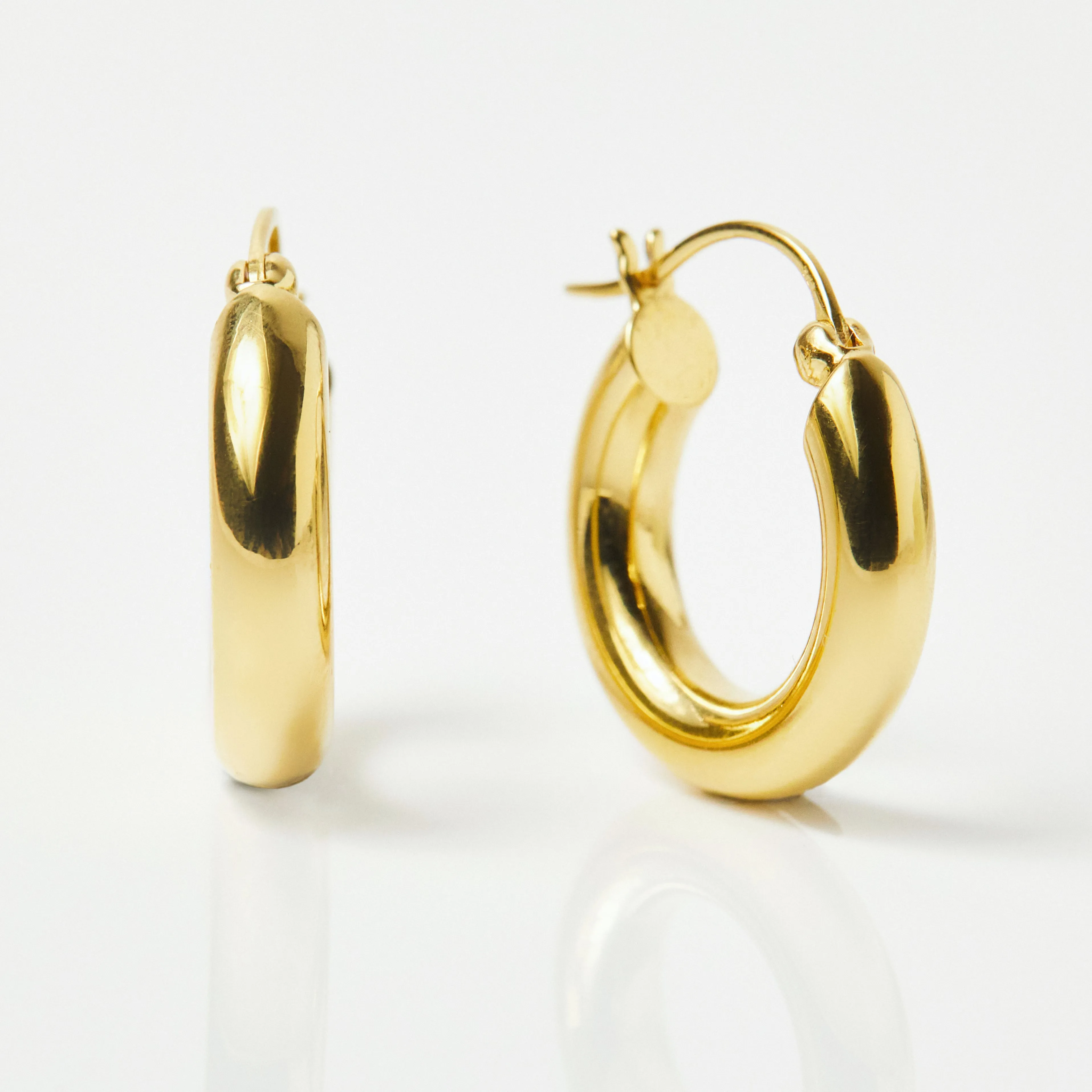 Medium Luxe Chunky Hoop Earrings