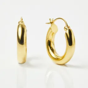 Medium Luxe Chunky Hoop Earrings