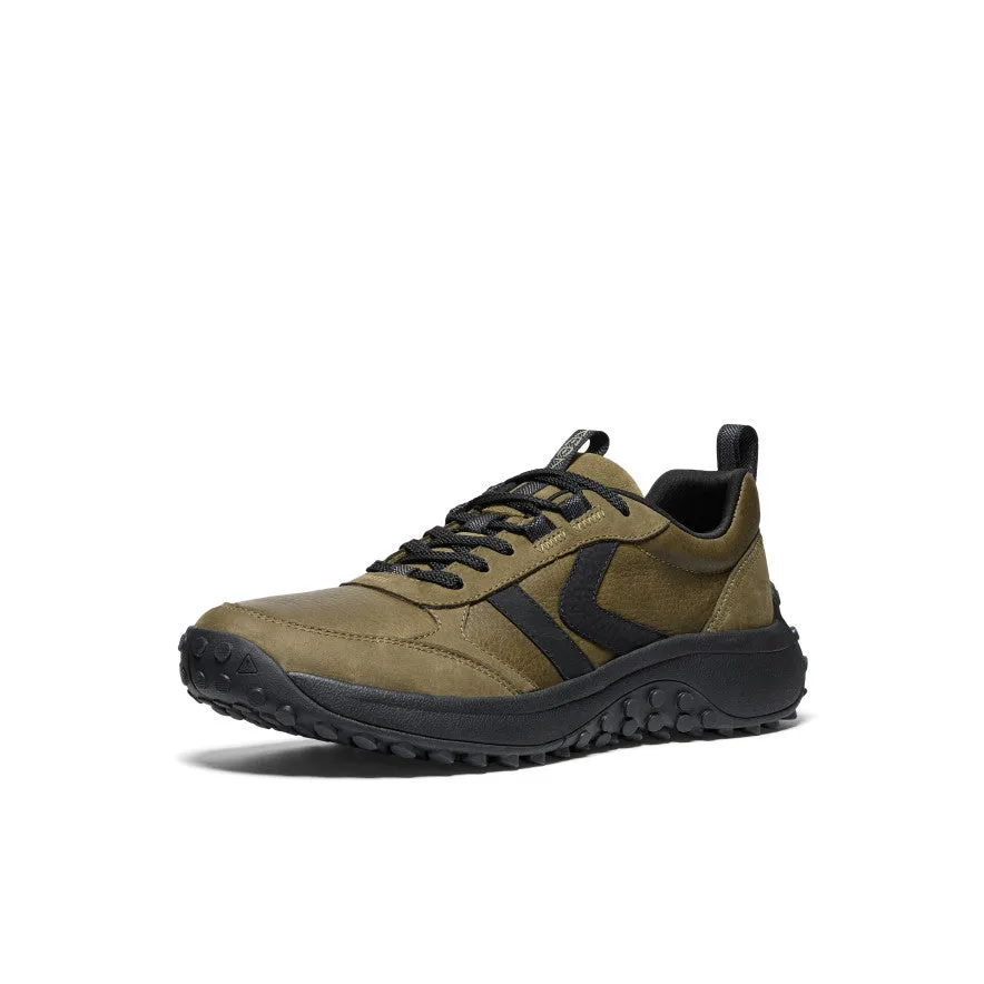 Men's KS86 Leather Sneaker  |  Dark Olive/Black