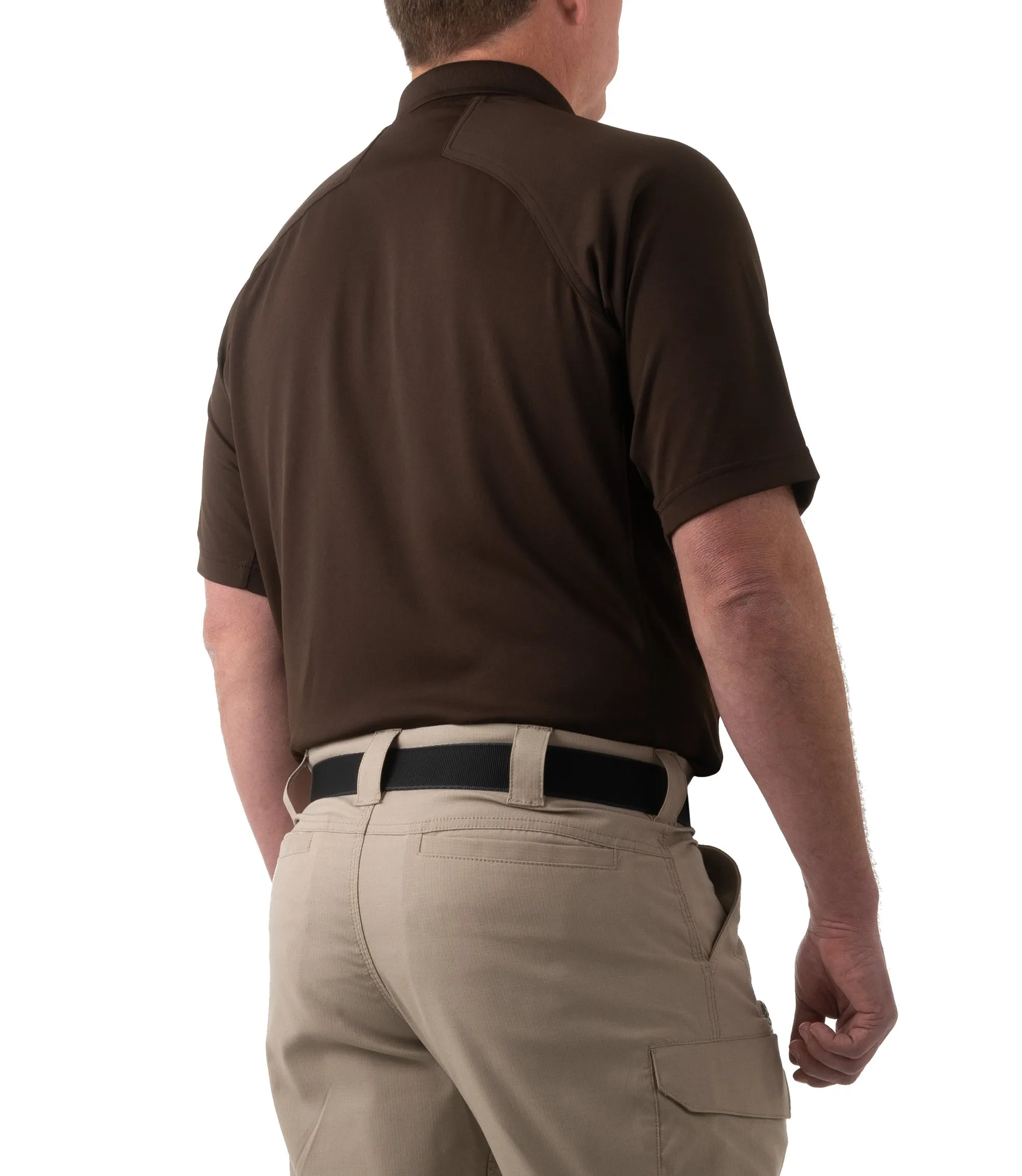 Men's Performance Short Sleeve Polo - Kodiak Brown