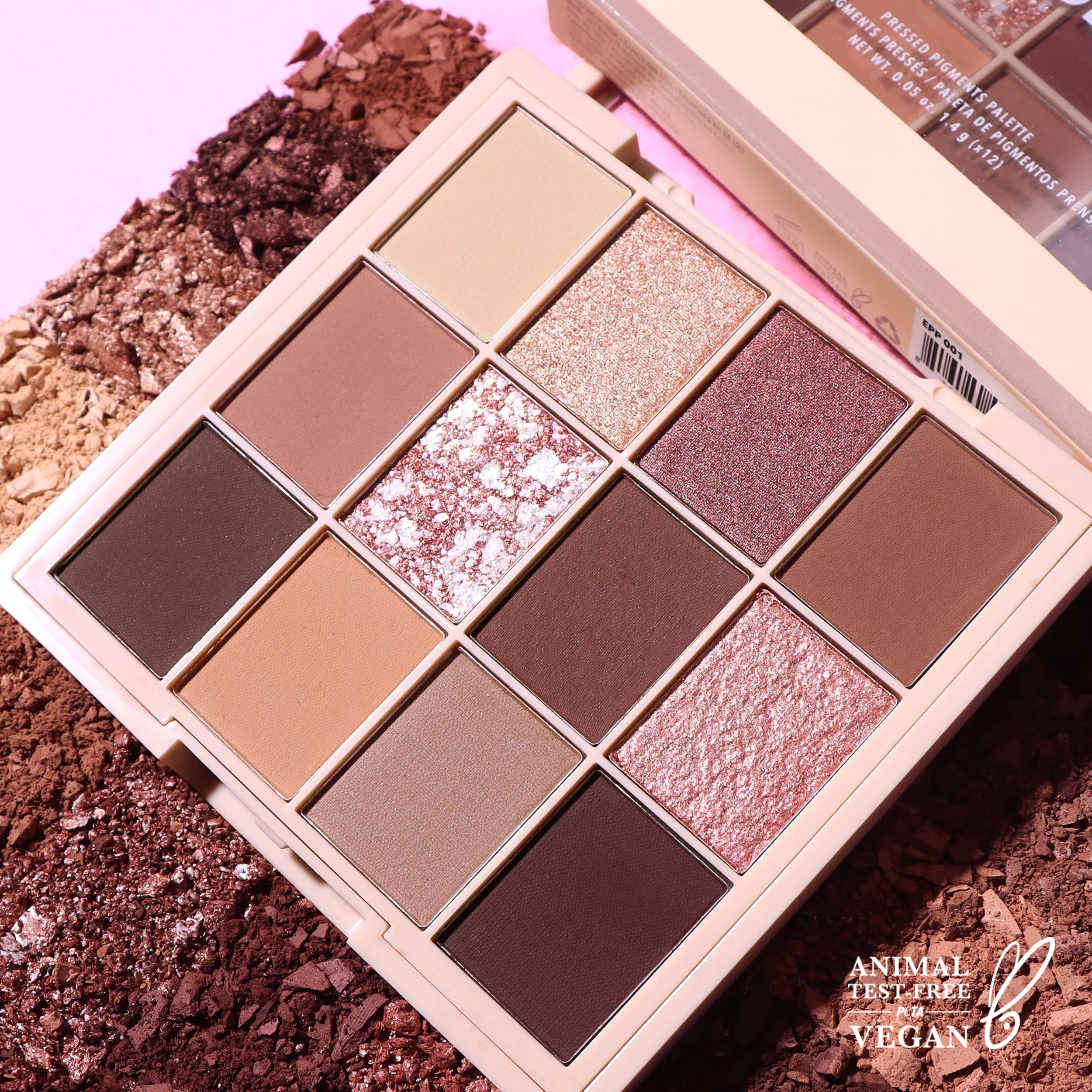 MOIRA Essential Nudes Paleta de Sombras 12 Tonos