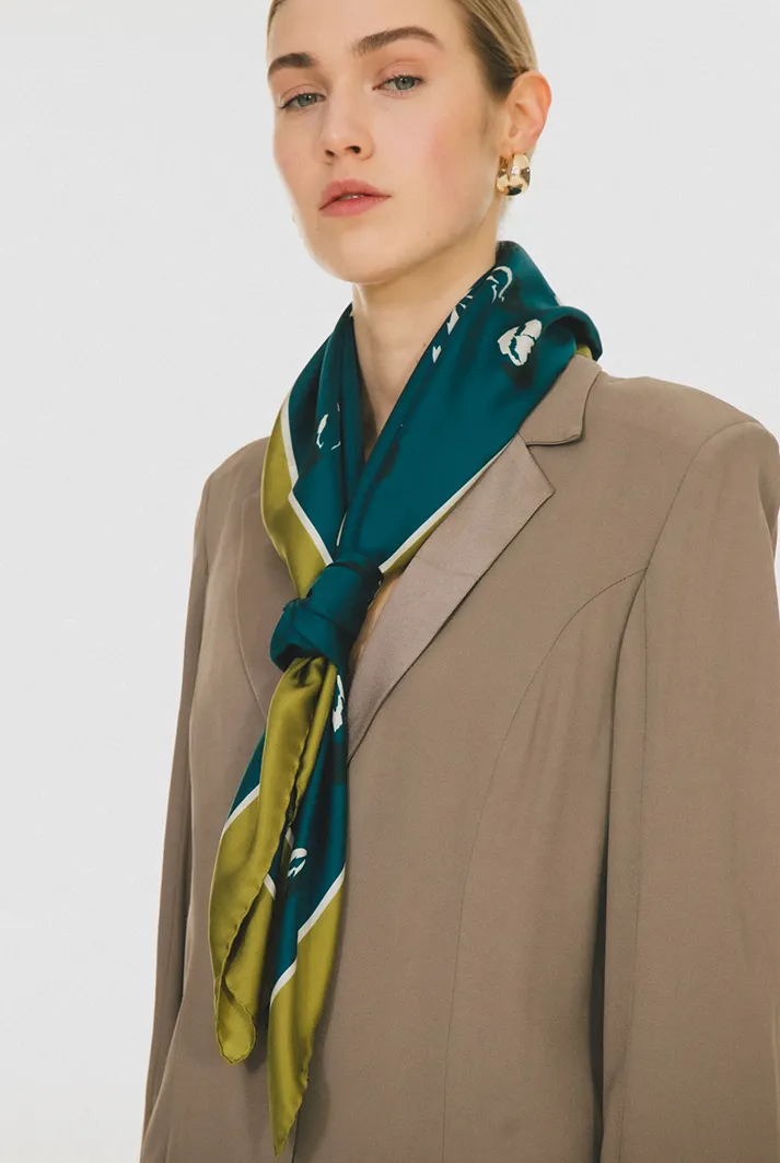 Oasis Pistacchio Silk Scarf