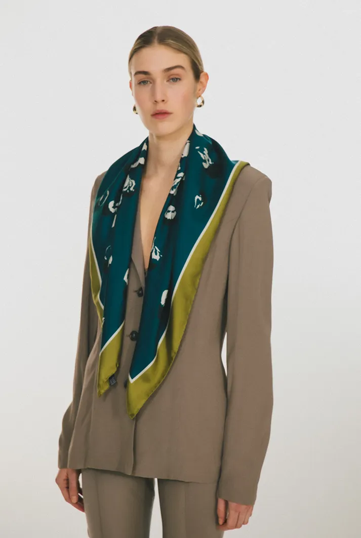 Oasis Pistacchio Silk Scarf