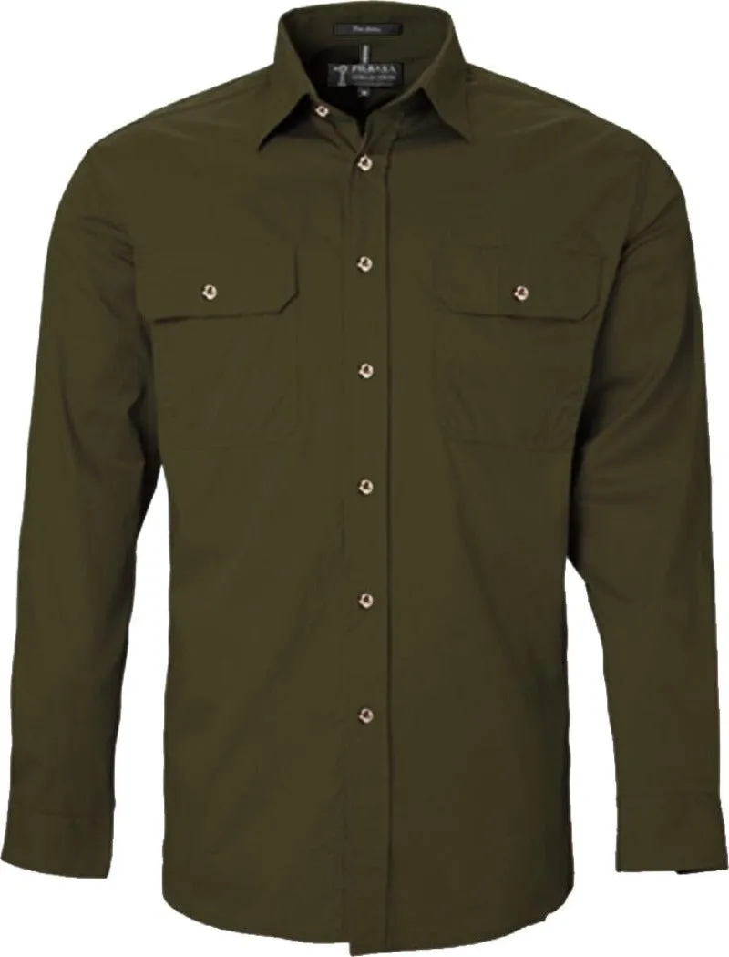 Pilbara Workshirt Mens Open Front