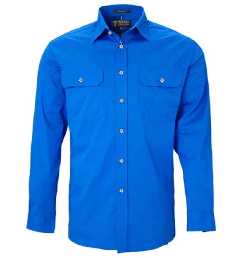 Pilbara Workshirt Mens Open Front