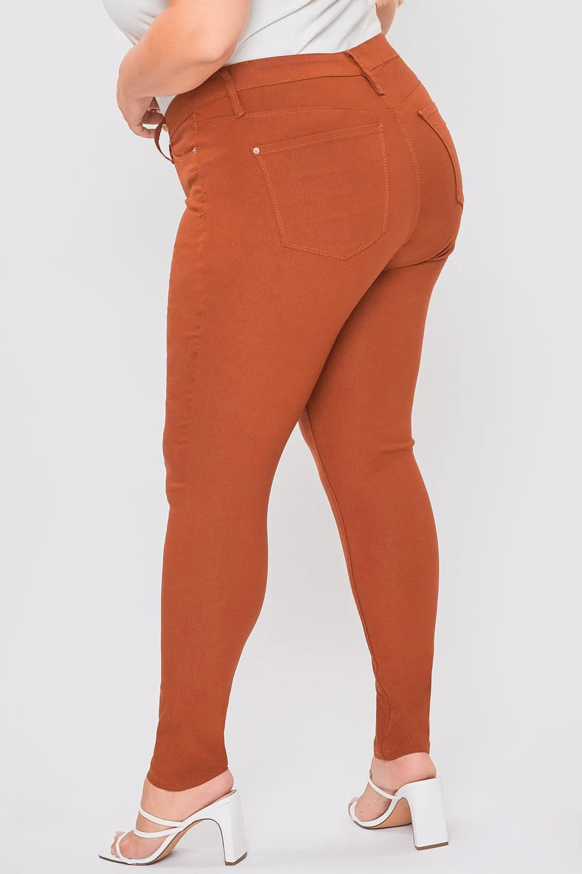 Plus Size Women's Hyperstretch Forever Color Skinny Pants - Warm Tones