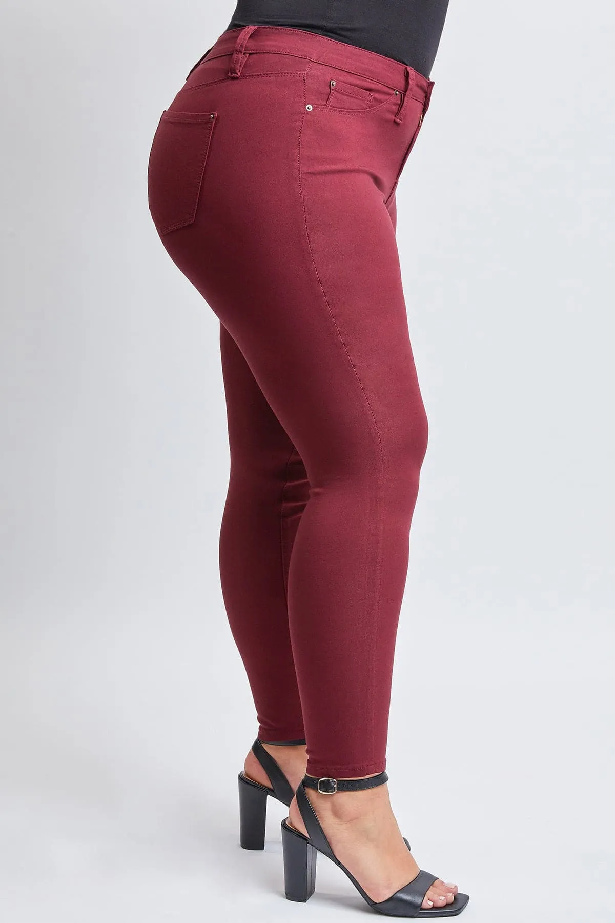 Plus Size Women's Hyperstretch Forever Color Skinny Pants - Warm Tones