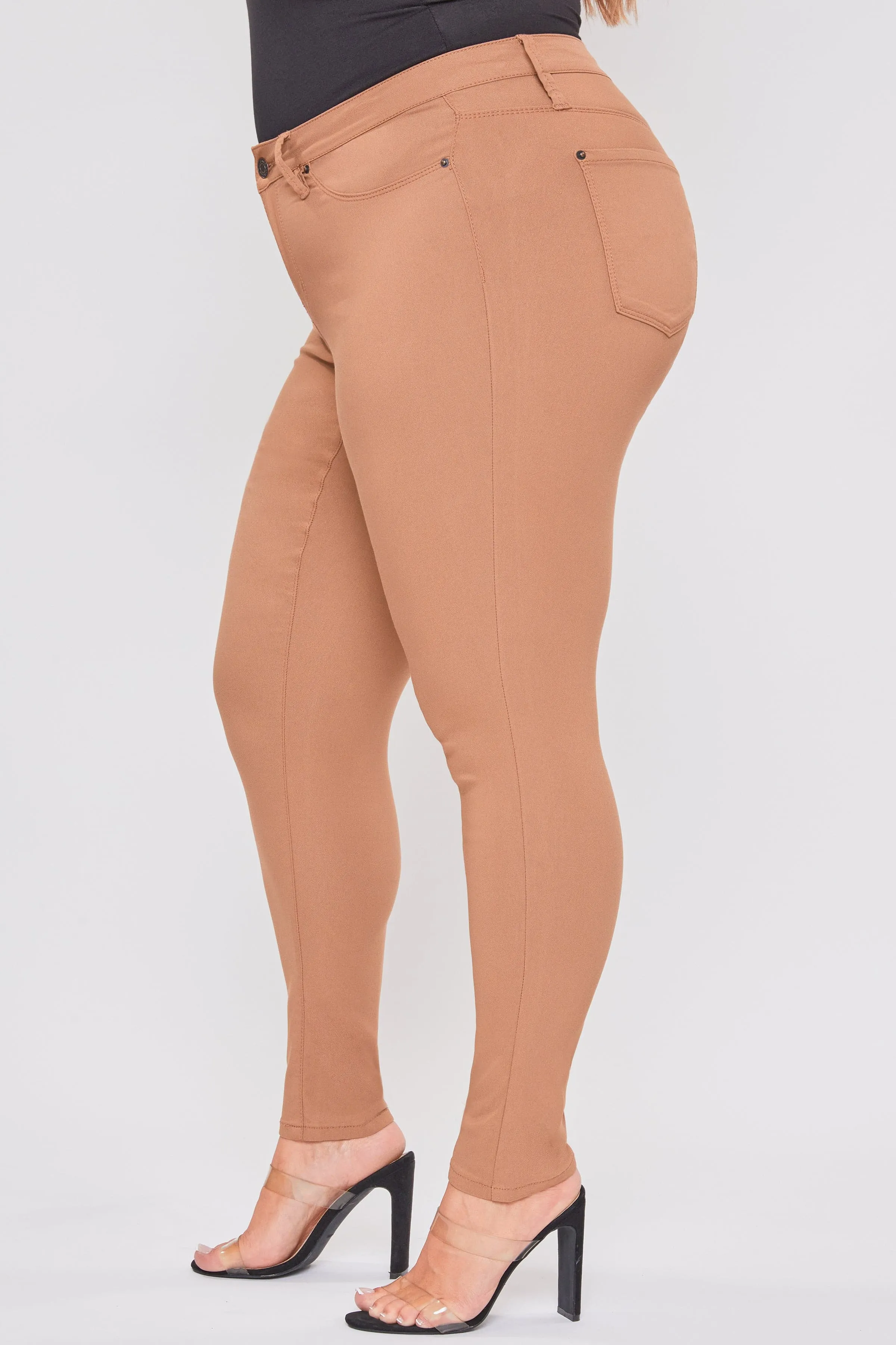 Plus Size Women's Hyperstretch Forever Color Skinny Pants - Warm Tones