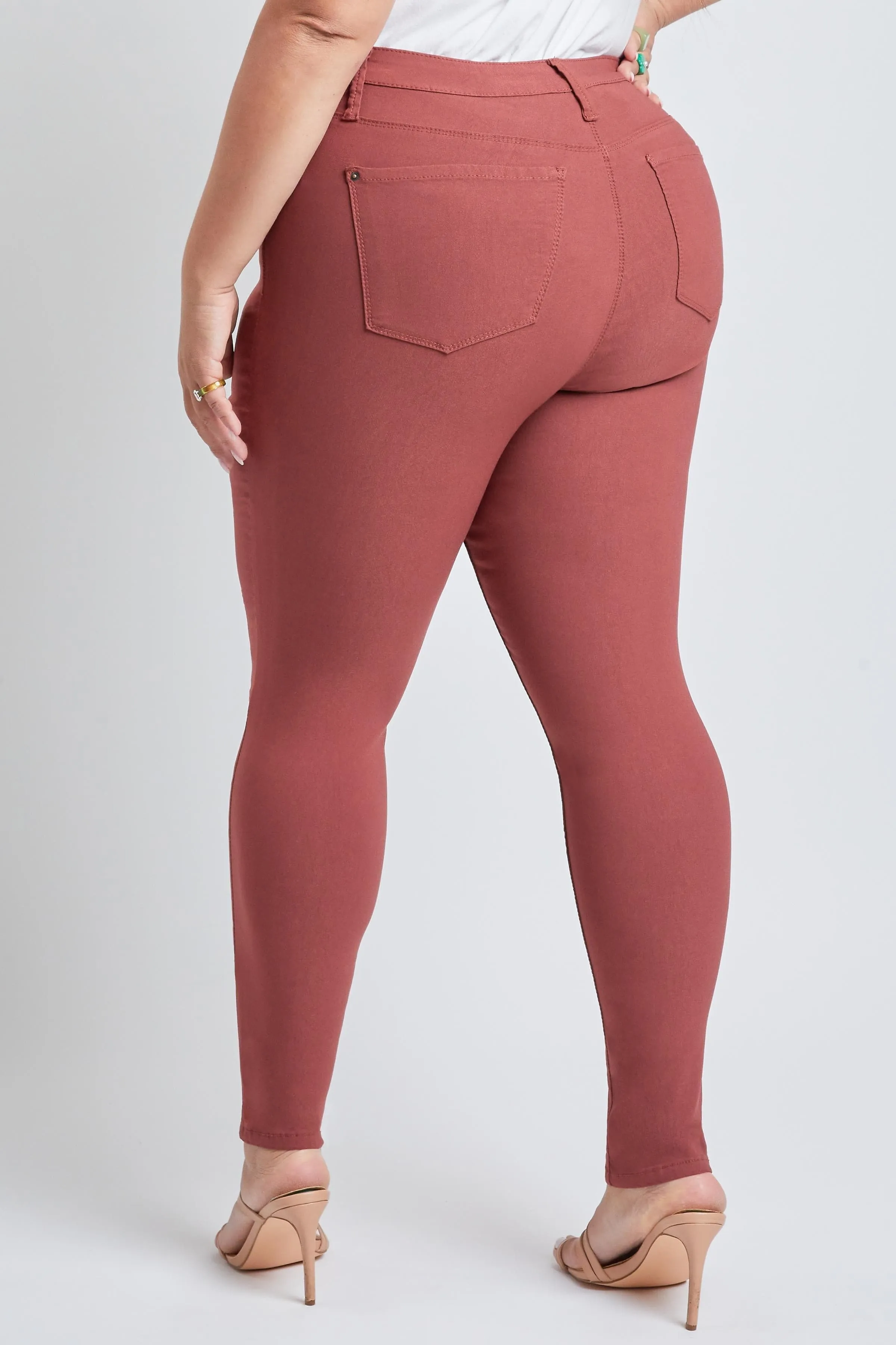 Plus Size Women's Hyperstretch Forever Color Skinny Pants - Warm Tones