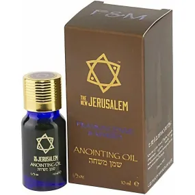 Premium Frankincense & Myrrh Anointing Oil Hand Made in Israel - 100% Natural, Pure EVOO & Essential Oils - Holy Bible Precious Gifts for Religious, Spiritual Use - Temple, Home, Diffuser 0.34 Fl Oz - 10 ml