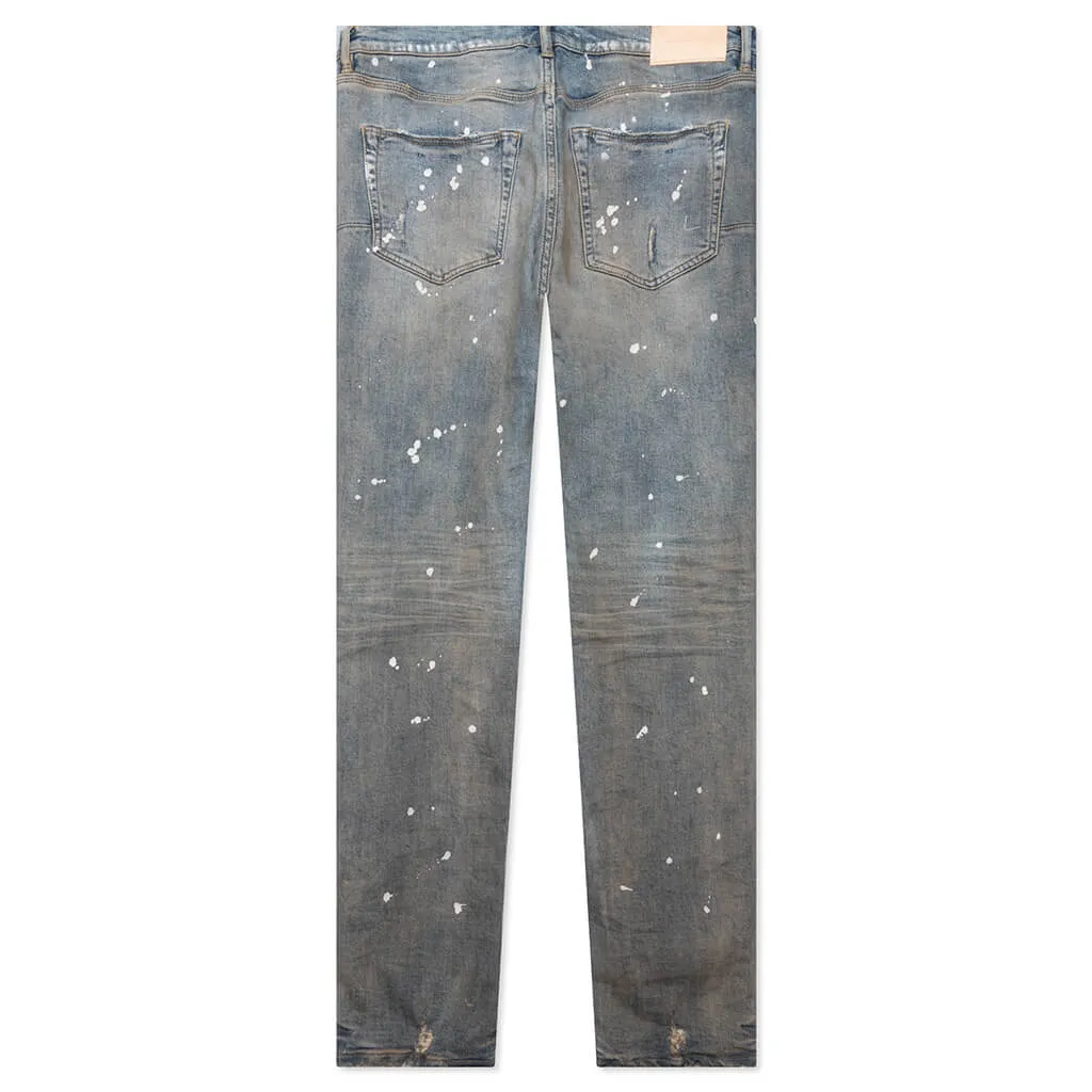 Purple Denim P001 - Light Indigo Pant Grey Coated