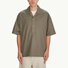 Relaxed Fit Popover Shirt - Olive