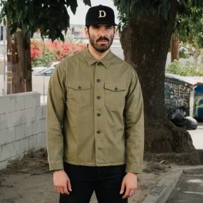 RRL Herringbone Twill Shirt Military Olive