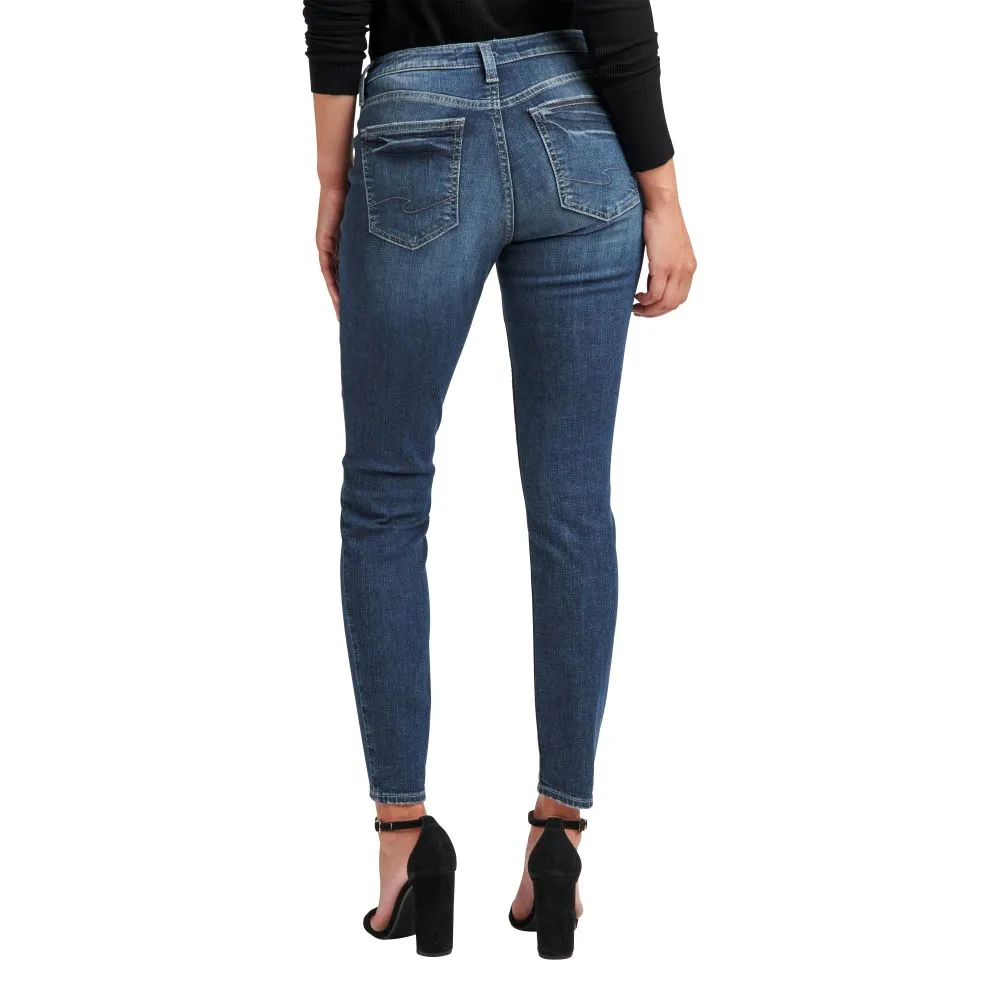 'Silver Jeans' Women's Curvy Mid Rise Skinny - Indigo