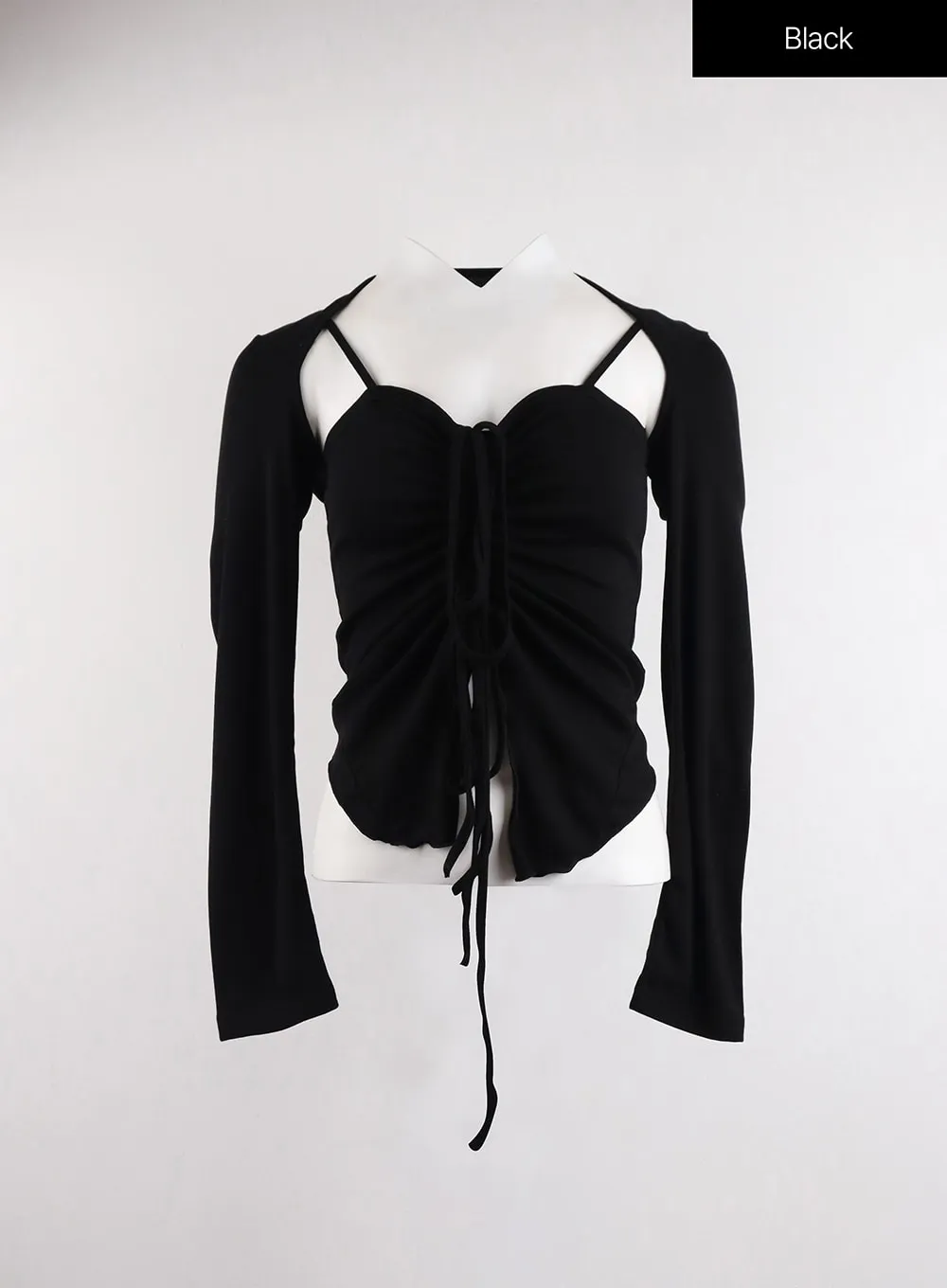 Solid Bolero Shrug & Cami Set CJ417