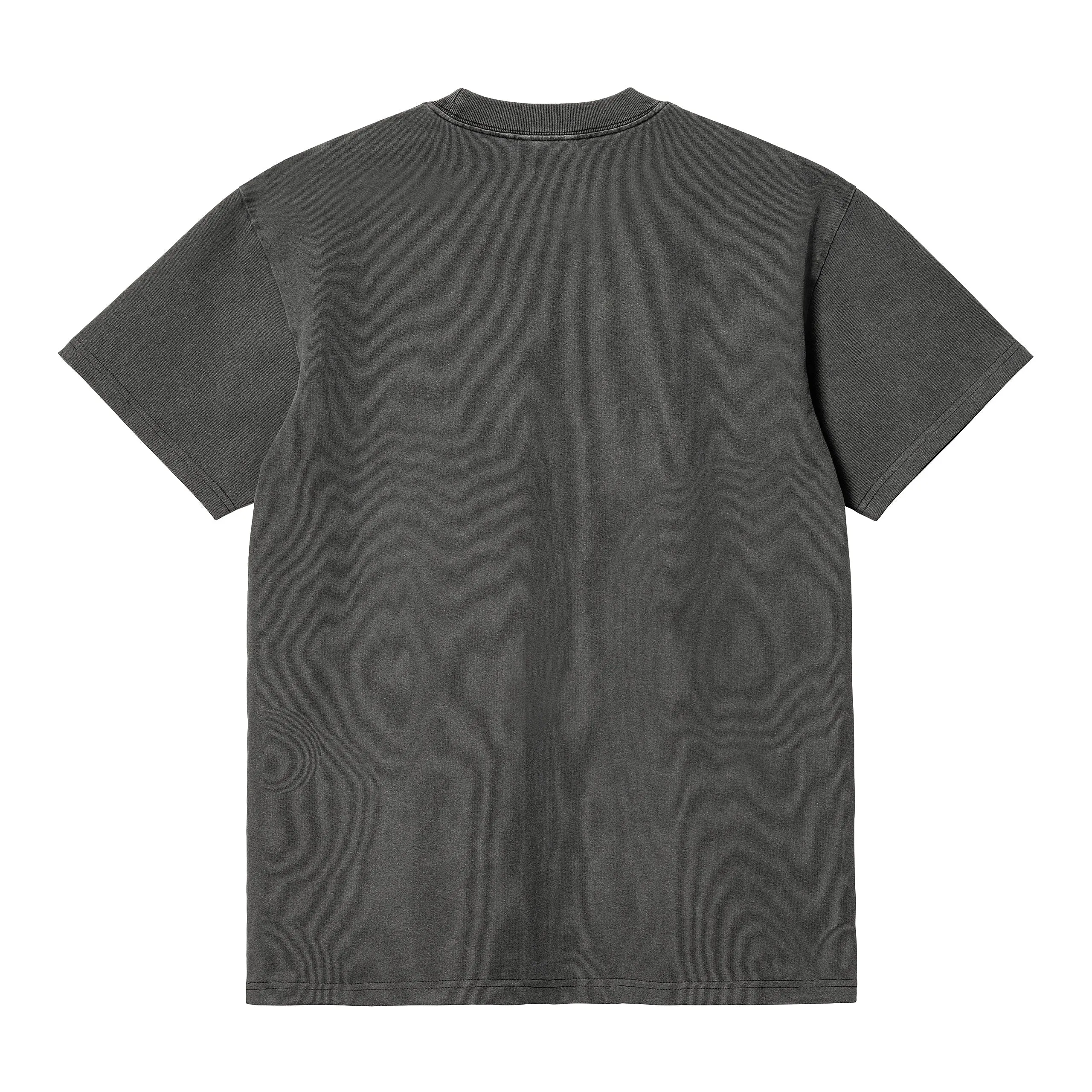 S/S DUSTER T-SHIRT BLACK GARMENT DYED