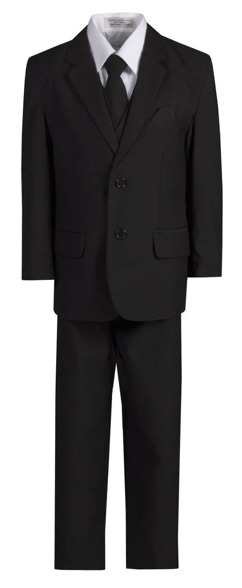 Standard Fit Boys 6 Piece Suit with Neck Tie And Pocketsquare