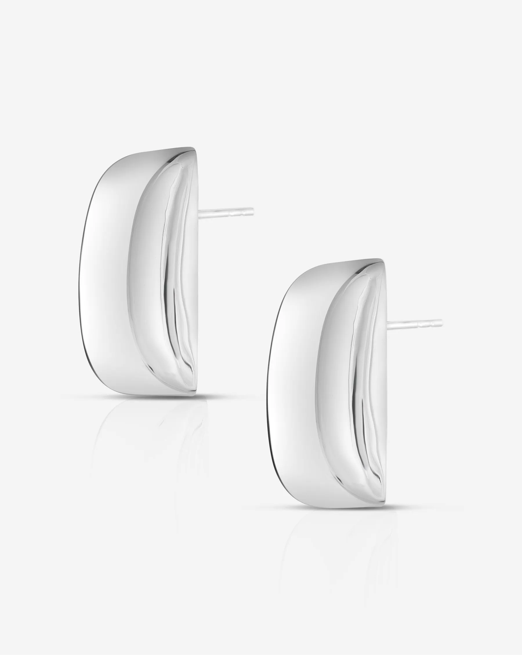 Statement Sterling - Square Cloud Studs