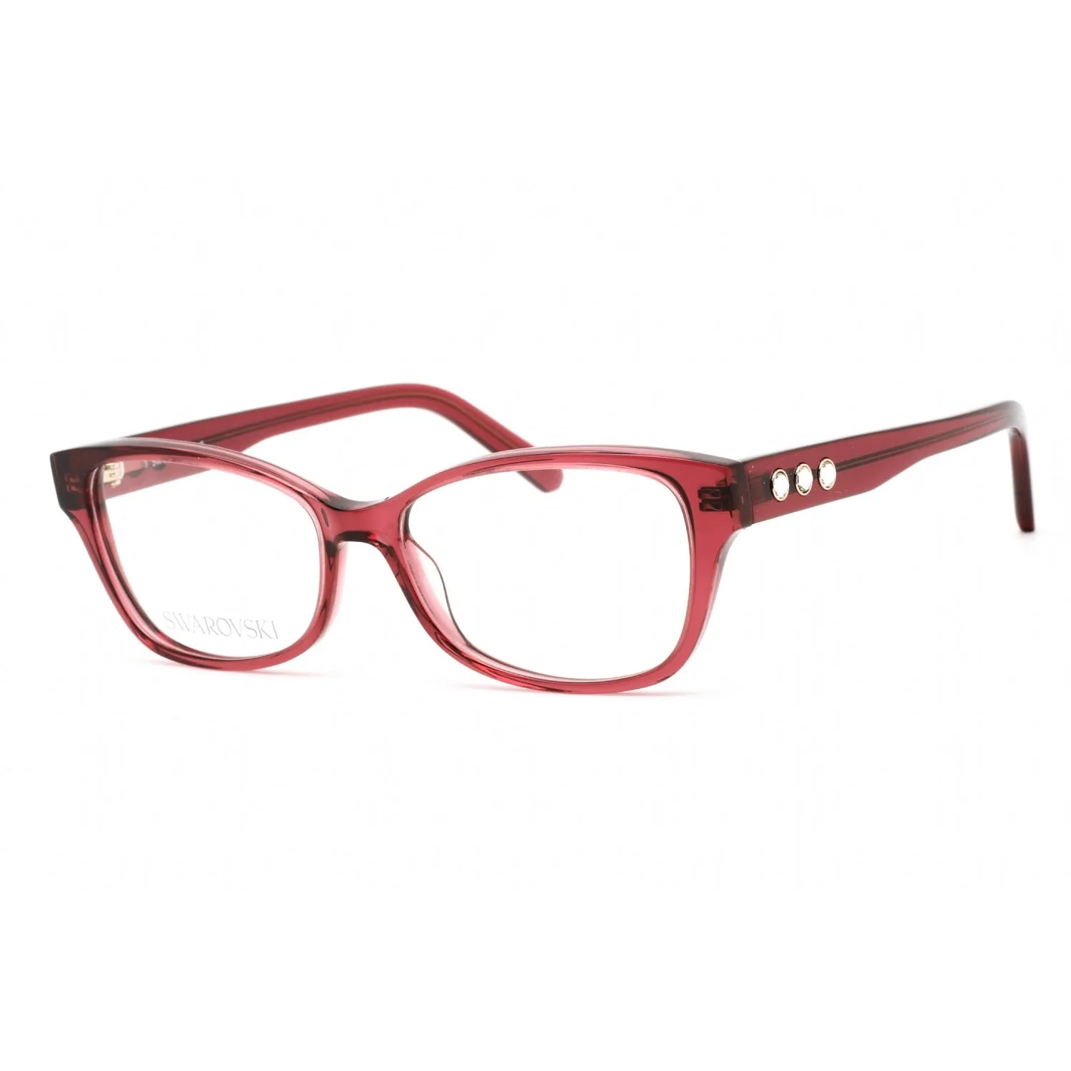 Swarovski SK5430 Eyeglasses Shiny Bordeaux / Clear Lens