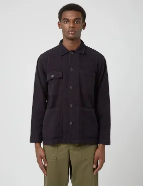 Universal Works Dockside Jacket (Lightweight Moleskin) - Dark Navy Blue