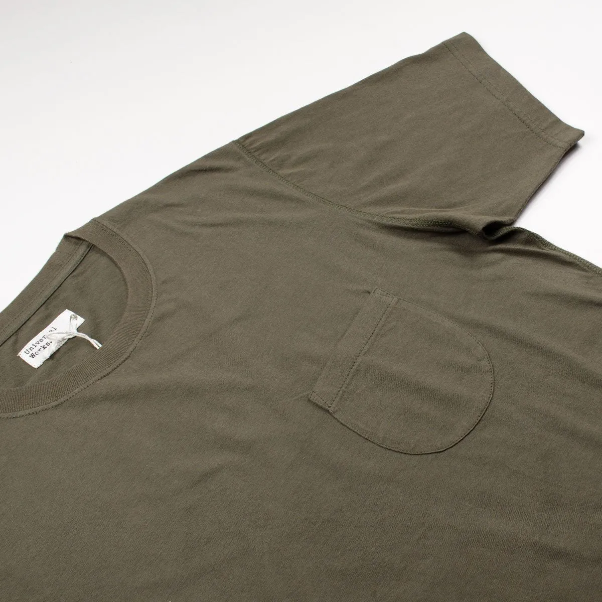 Universal Works - Pocket Tee Single Jersey - Olive