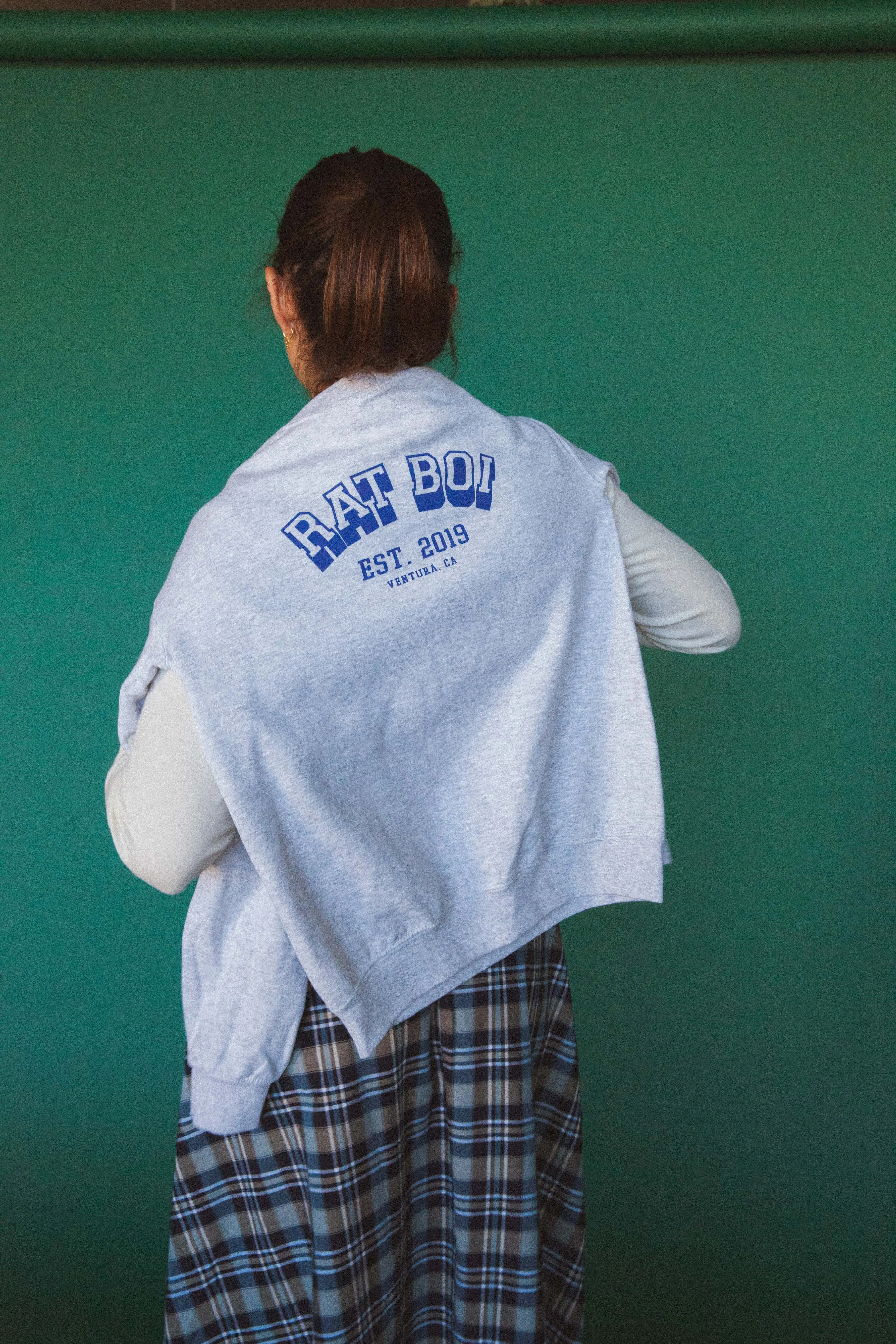 VARSITY PULLOVER IN HEATHER