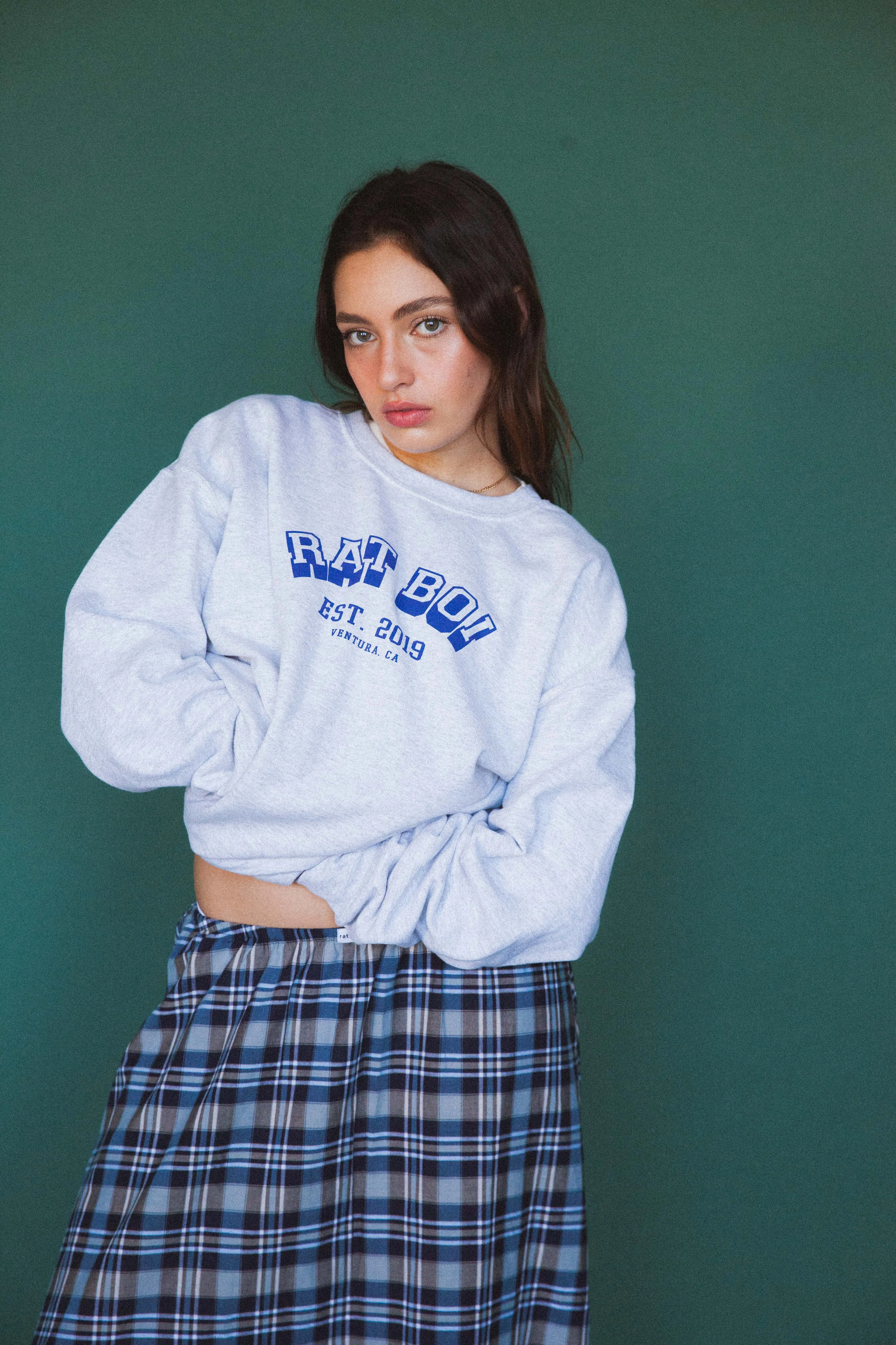 VARSITY PULLOVER IN HEATHER