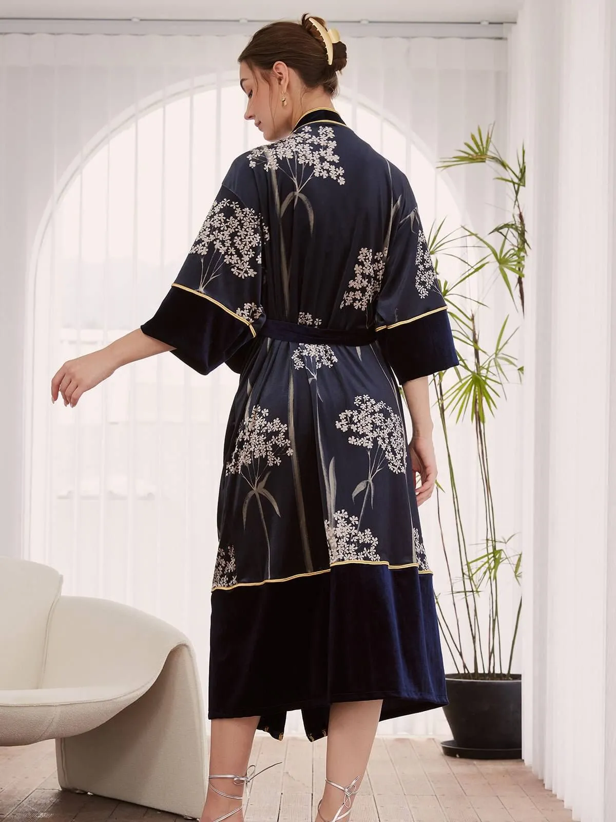 Velvet Vintage Kimono Robe