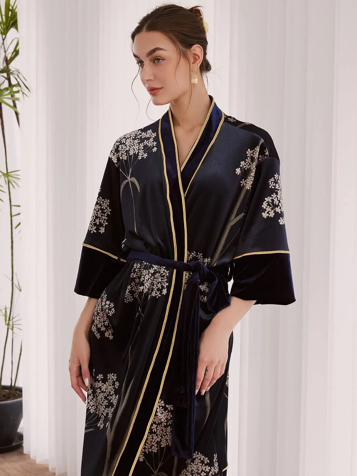 Velvet Vintage Kimono Robe