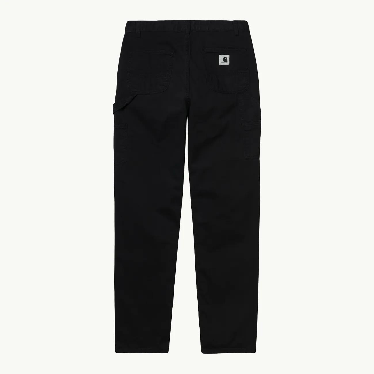 W PIERCE PANT STRAIGHT BLACK GARMENT DYED