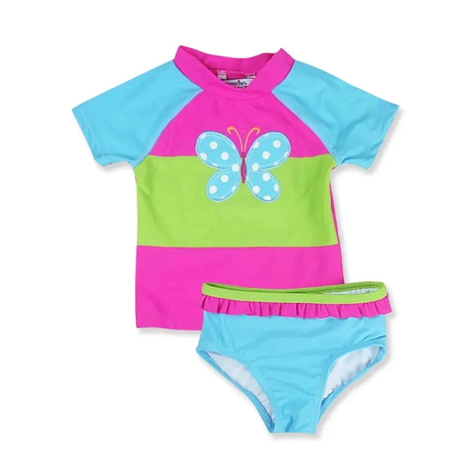 Watermelon Print Toddler Girls' Swimsuit