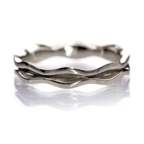 Wave Narrow Wedding Ring Band