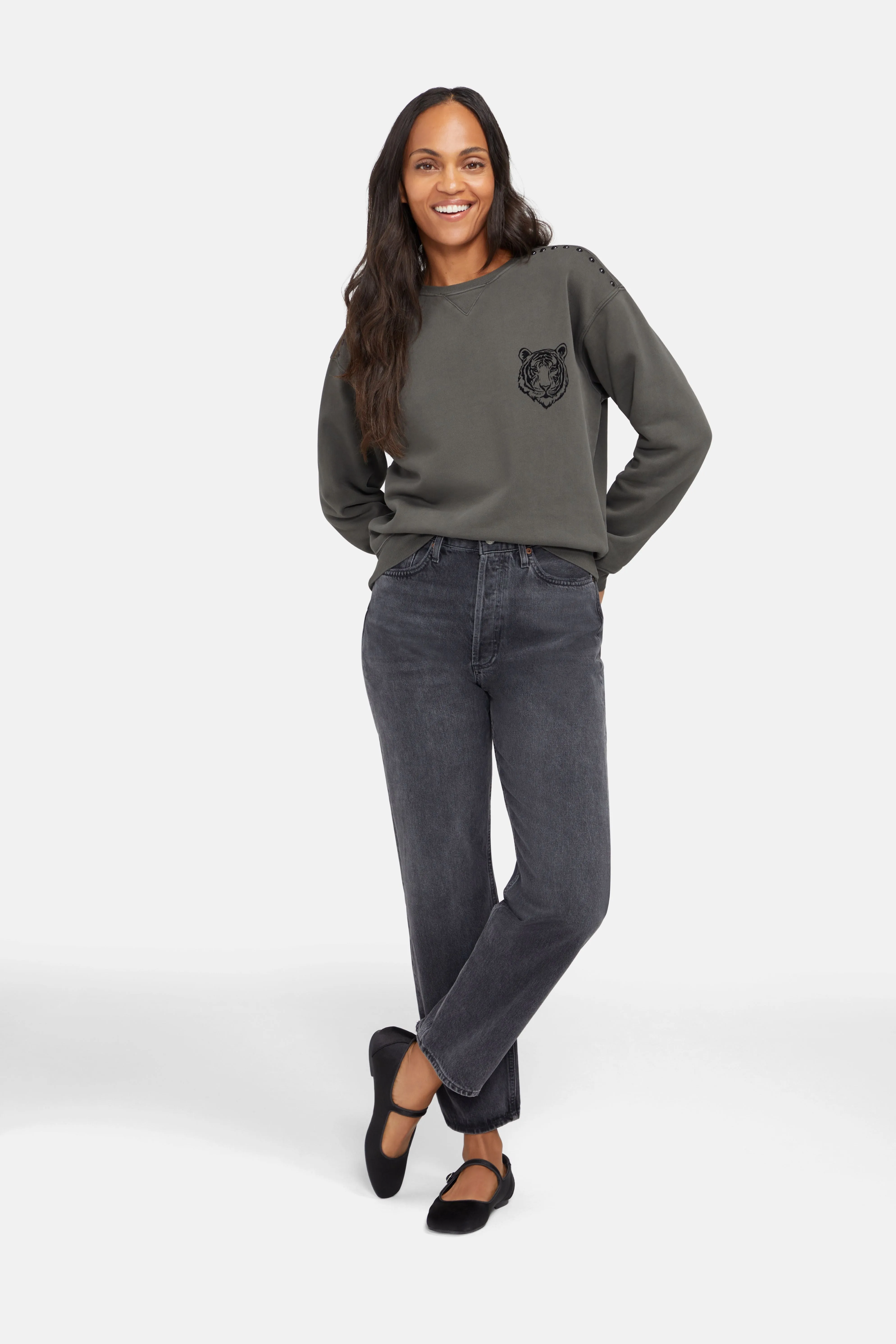 Wild Heart Cody Sweatshirt | Washed Black